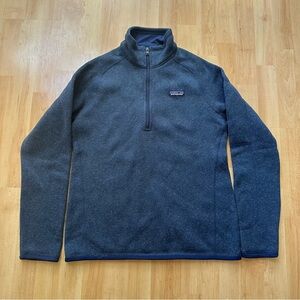 Patagonia Women's Better Sweater 1/4-Zip Fleece, Medium, Navy